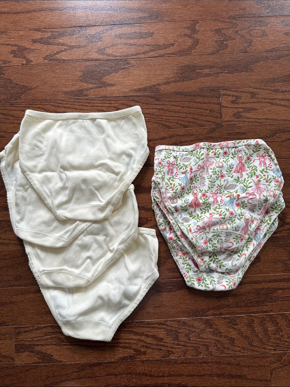 Mini Boden Girls' Ballerina Nutcracker Underwear - 7 Pack - Pink & Cream - Picture 2 of 4